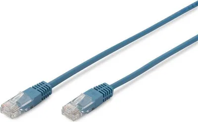 Zdjęcie produktu dla Digitus DK-1511-050/B, 5 m, Cat5e, U/UTP (UTP), RJ-45, RJ-45, Niebieski