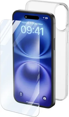 Produktbild von Cellularline Protection Kit - iPhone 16 Plus, Cover, Apple, iPhone 16 Plus, 17 cm (6.7"), Transparent
