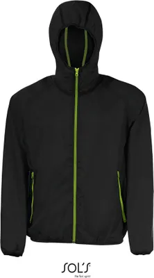 Obrázok produktu pre SOLs 01169 | Uni vetrovka Shore Jacket - Farba: Black/Lime - Veľkosť: XL
