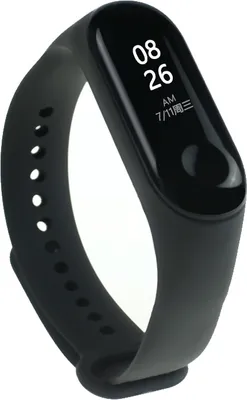 Produktbild von BStrap Silicone Armband für Xiaomi Mi Band 3/4, black