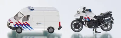 Produktbild von Siku 165500300, Bus + Motorrad, 3 Jahr(e), Schwarz, Mehrfarbig, Weiß