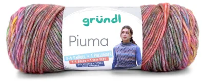 Produktbild von Gründl Wolle Piuma Baumwollmischgarn,Strickgarn mit Farbverlauf,100g-200m,NS 5-6 mm 4