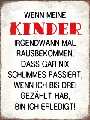 Produktbild von vianmo Holzschild 40x30 cm wenn meine Kinder rausbekommen