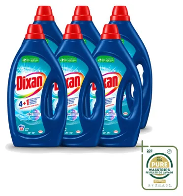 Produktbild von 6 x Dixan Flüssigwaschmittel Fresh Blue - Vorratspackung - 6 Stücke