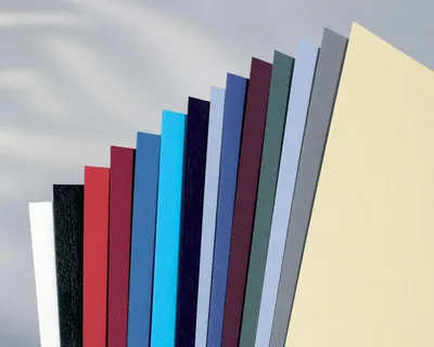 Productafbeelding van GBC omslag, lederlook, DIN A3, 250 g/m², zwart