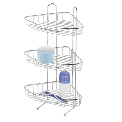 Produktbild von Eckregal Escala verchromt 3 Böden
