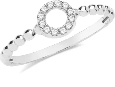 Produktbild von Schöner 9 Karat (375) Weißgold Damen - Ring mit Zirkonia, 53 (16.9); TRS361089KWRSM