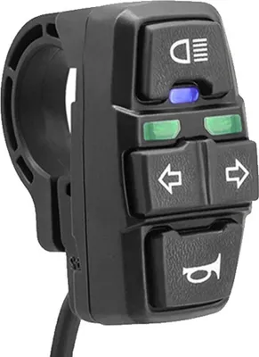 Produktbild von 3 in 1 Elektrofahrrad Scooter Schalter Scheinwerfer Blinker Hupe Schalter 36V/48V EIN/AUS Steuerschalter Wasserdicht fuer E-Bike Elektroroller Motorrad