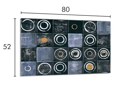 Imagen del producto de Placa de vitrocerámica protectora para cocina, 80x52 cm, con diseño