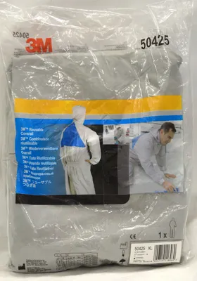 Immagine prodotto di tuta protettiva riutilizzabile 3M 50425XL, grigio+blu, taglia XL, categoria CE I