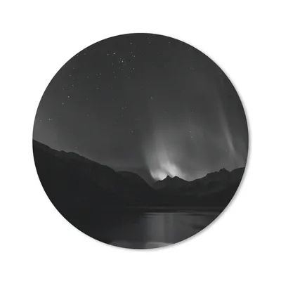 Produktbild von MuchoWow® Mauspad Mousepad Berge - Nordlichter - Weltraum 20x20 cm - Mousepads - Maus Mat - Pad - Mausunterlage - Schreibtischmatte