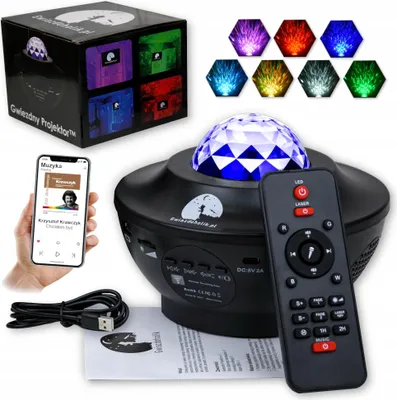 Produktbild von HD LED Sternenprojektor mit Bluetooth Lautsprecher