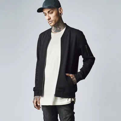 Immagine prodotto di Giacca bomber in felpa Bunda Urban Classics, nera - XL