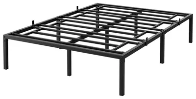 Produktbild von Metallbett Bettgestell Plattformbett 203x153x38 cm Schwarz