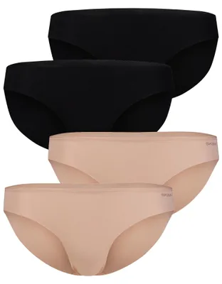 Produktbild von Skiny Damen Rioslip Modal Invisible 4-Pack beige-black - Größe 42