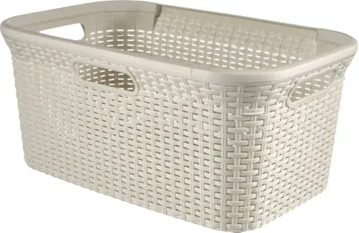 Immagine prodotto di CURVER Cestino per la pulizia RATTAN 45 l - crema Curver