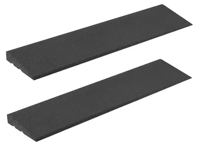 Produktbild von 2x Bordsteinrampe Gummi Höhe 45 mm Länge 1000 mm Rollstuhlrampe Schwellenrampe Auffahrrampe