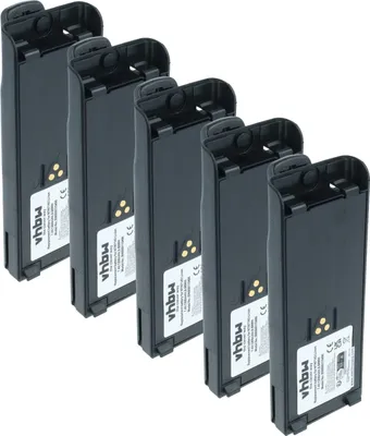 Produktbild von vhbw 5x Akku kompatibel mit Motorola MT2000, MTS2000, MTS2010, MTS2013, MT2100, MTX9000, MTX8000 Funkgerät, Walkie Talkie (1200 mAh, 7,4 V, Li-Ion)