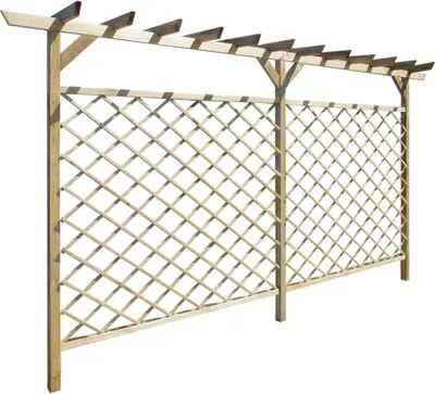 Immagine prodotto di vidaXL Recinzione da giardino con pergola in legno