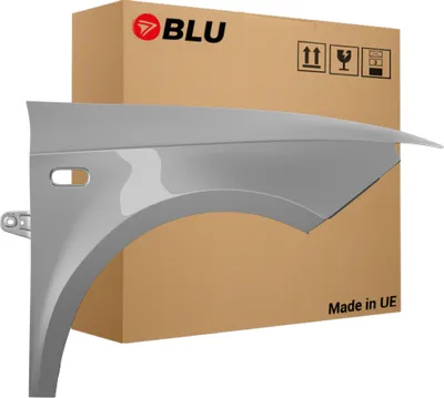 Image de BLU Aile Compatible avec Seat Ibiza (6J - IV 4. Generation) LS7Y Droite Silber Grau Luna | 2008-2017 | Avant | Peint| Prêt à Monter | Acier