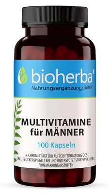 Produktbild von Bioherba Multivitamine für Männer 100 Kapseln
