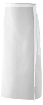 Produktbild von Bistroschürze B 100 x L 80 cm, Farbe weiß : weiß : 100% Polyester