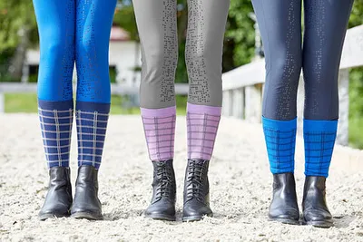 Produktbild von Kerbl Reitsocken Covalliero FLORA Reitstrümpfe , Größe:S, Farbe:royal blau