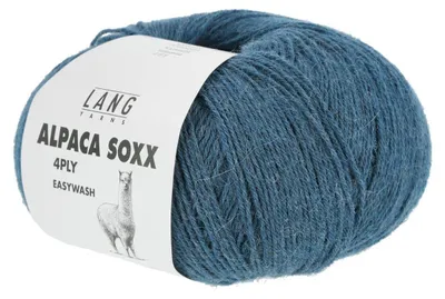Produktbild von Lang Yarns - Alpaca Soxx 4-fach/4-PLY 0088 petrol melange
