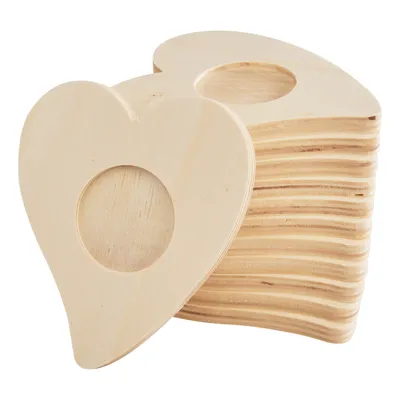 Produktbild von VBS XXL Teelichthalter Herz 12er Set 4.4 cm Innen 12 cm Breite 10.5 cm Höhe
