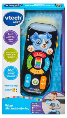 Zdjęcie produktu dla VTech Baby 's Afstandsbediening, 0,75 lat(a), Brzmienie, Funkcja mówienia, Wymagane baterie, AAA, Plastik