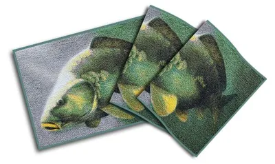 Produktbild von DELPHIN Matte 3D - Karpfenmotiv 60x40cm