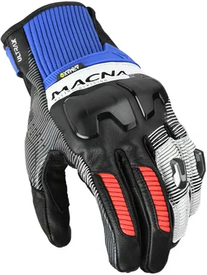 Produktbild von Macna Ultraxx 2.0 Motorradhandschuhe, schwarz/blau/rot, L