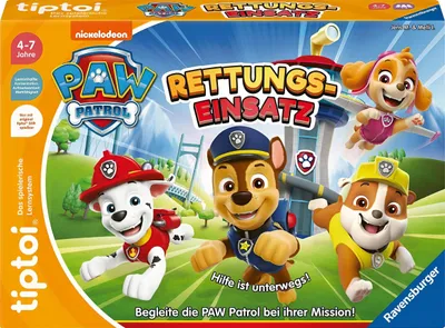 Image de Ravensburger Jeu tiptoi 00202 - PAW Patrol Rettungseinsatz - Jeu éducatif à partir de 4 ans, jeu sous licence instructif pour jeunes 202