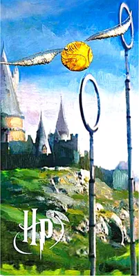 Imagen del producto de Toalla de baño de Harry Potter, diseño Quidditch, para la playa, 70 x 140 cm