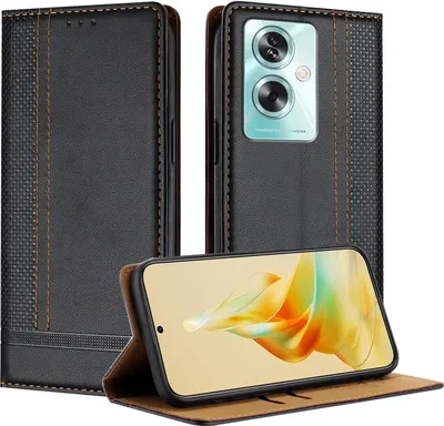 Produktbild von Handyhülle für OPPO A79 5G Leder Flip Klappbare Schutzhülle mit Standfunktion Schwarz