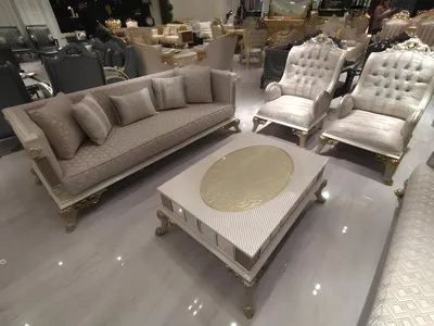 Produktbild von Wohnzimmer Garnitur Set Sofa + 2x komfortablen Sesseln Neu