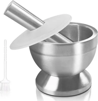 Produktbild von Famanu Stößel und Mörserset - Edelstahl - 10 cm