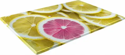 Zdjęcie produktu dla SZKLANA DESKA KUCHENNA 40x30 354b Cytryna