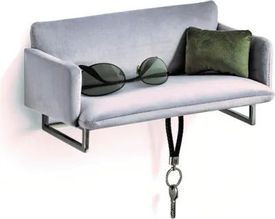 Produktbild von Philippi Couch Mini-Garderobe Samt, Edelstahl, 36 cm (l) 300126