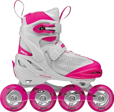 Produktbild von Roces - "Moody X" Inline-Skates für Mädchen PP12504 (30,5 EU - 35 EU) (Weiß/Pink)