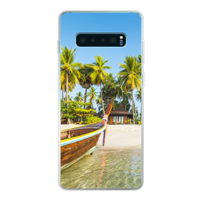 Produktbild von MuchoWow® Handyhülle Schutzhülle Hülle für Samsung Galaxy S10 Lite Strand - Kajak - Sommer Silikon Softcase Handy Hülle - Schutz
