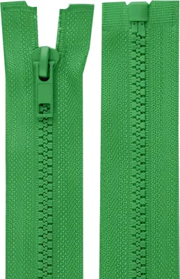 Produktbild von 1 Reißverschluss Kunststoffprofil 5mm 40 cm teilbar, Autolock, Farbwahl,grasgrün