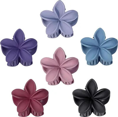 Produktbild von 6er Set Haarklammer Blume Klein Hawaii Haarspange Damen Strand Party Urlaub