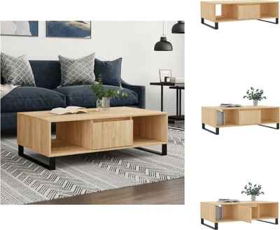 Image de vidaXL Table basse Chêne Sonoma 104x60x35 cm Bois composite - Tables basses