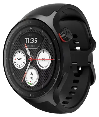 Zdjęcie produktu dla Motorola Moto Watch, 3,63 cm (1.43"), OLED, Ekran dotykowy, 4 TB, GPS, 40 g