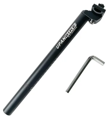Imagen del producto de Tija de sillín de aluminio de 350 mm con abrazadera de ajuste micrométrico
