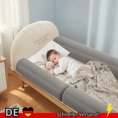 Produktbild von 1 2 Reisebettgitter Aufblasbare Zusammenklappbare Tragbares Aufblasbares
