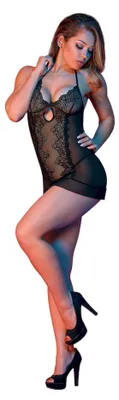 Produktbild von Magic Silk Kleid Exposed Schwarz (S/M)