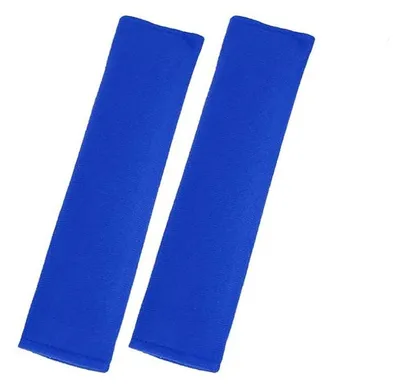 Imagen del producto de Protectores para cinturones de seguridad, 2 unidades - Protección para cinturones - Fabricados en suave terciopelo - Cierre desmontable - Ideales para automóviles/camiones - Conducción más cómoda - Almohadillas para cinturones
