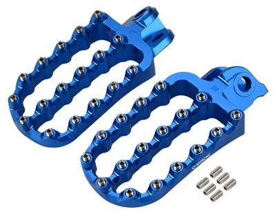 Imagen del producto de Descansapiés, aluminio duradero, mayor comodidad, color azul
